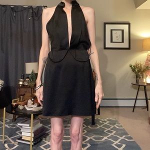 CULT GAIA strapless black dress size small